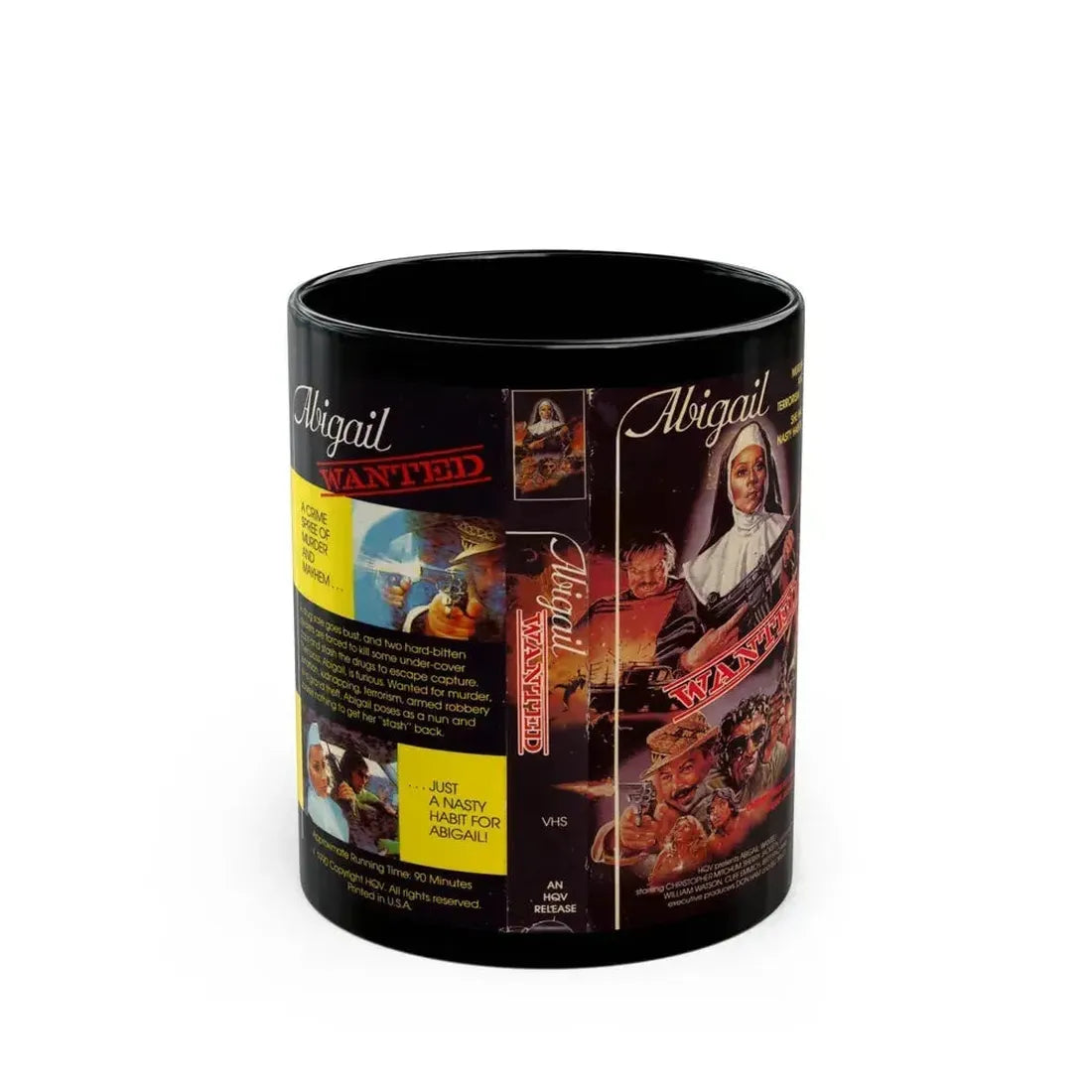 ABIGAIL WANTED (VHS COVER) - Black Coffee Mug 11oz - Go Mug Yourself