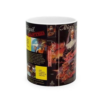ABIGAIL WANTED (VHS COVER) - White Coffee Mug 11oz - Go Mug Yourself