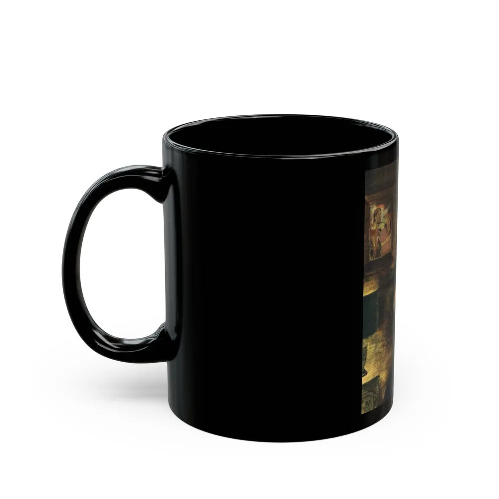 About Shorty, Esquire, January 1950 - Black Coffee Mug-Go Mug Yourself