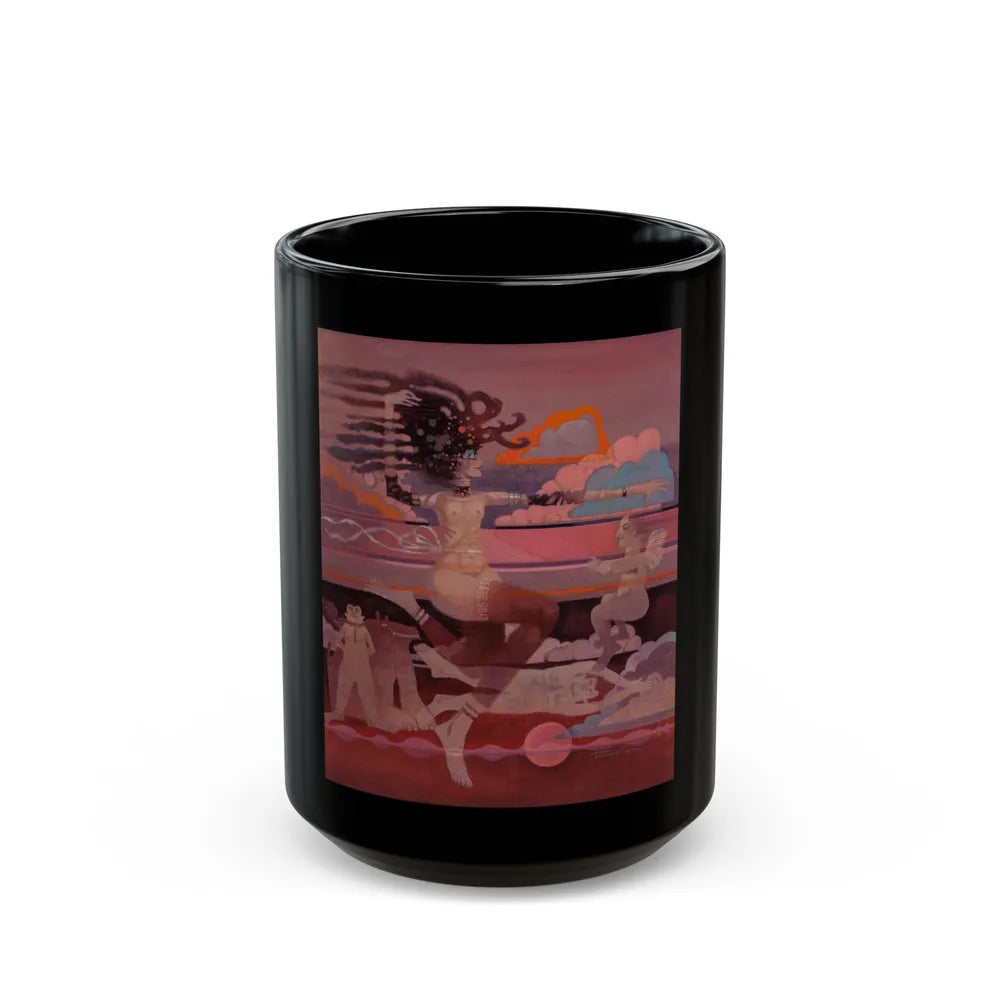 Above the Clouds - Black Coffee Mug-15oz-Go Mug Yourself