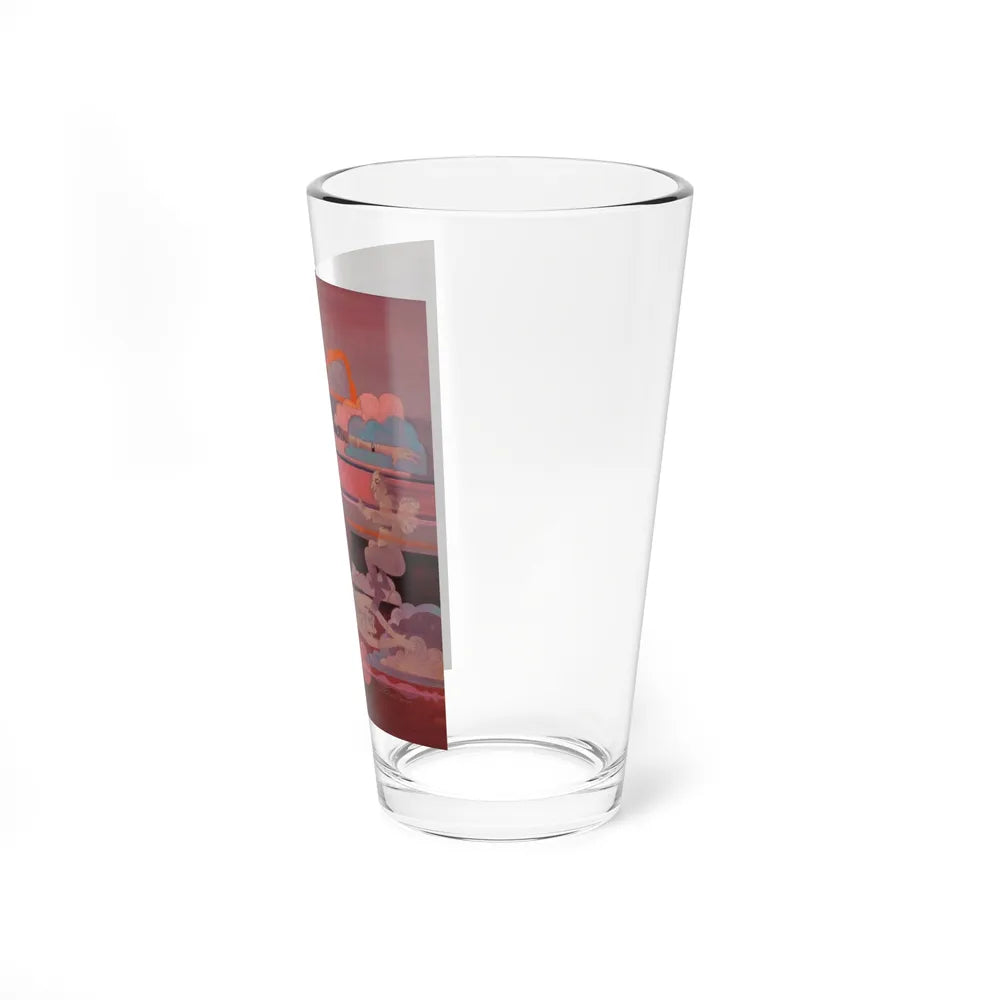 Above the Clouds (Magazine Illustration) Pint Glass 16oz-Go Mug Yourself