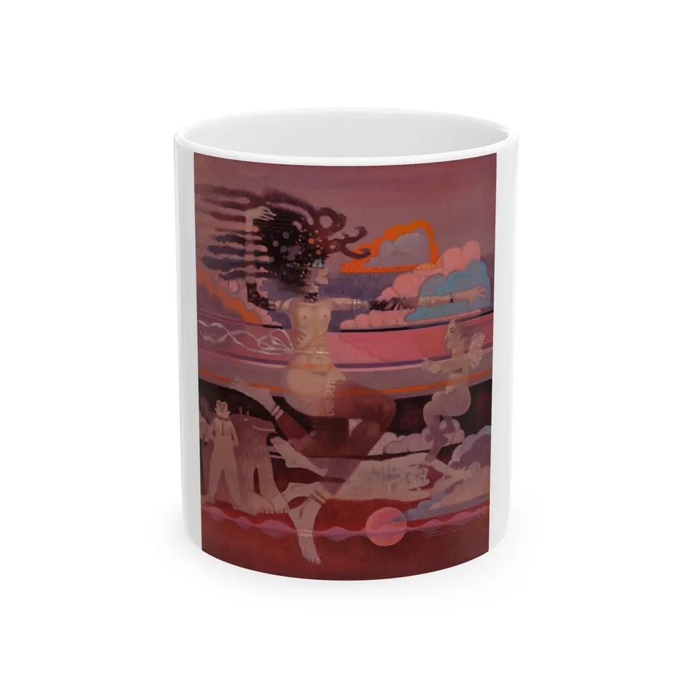 Above the Clouds - White Coffee Mug-11oz-Go Mug Yourself