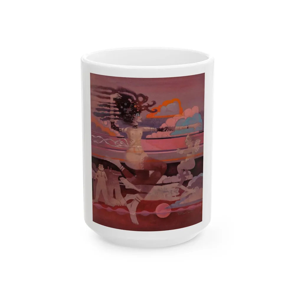 Above the Clouds - White Coffee Mug-15oz-Go Mug Yourself