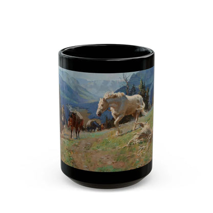 Above the Silver Tip Meadow - Black Coffee Mug-15oz-Go Mug Yourself