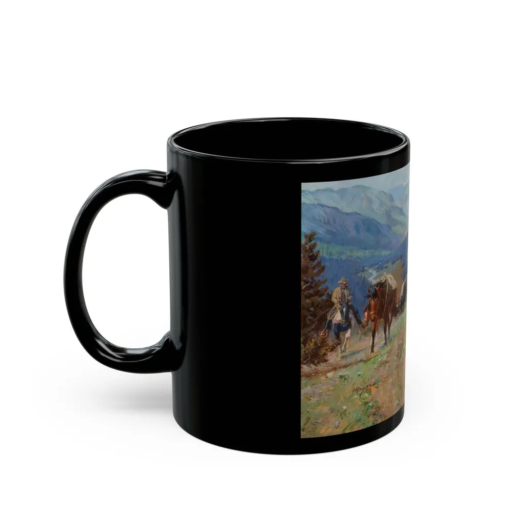 Above the Silver Tip Meadow - Black Coffee Mug-Go Mug Yourself