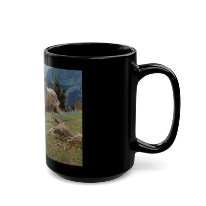 Above the Silver Tip Meadow - Black Coffee Mug-Go Mug Yourself