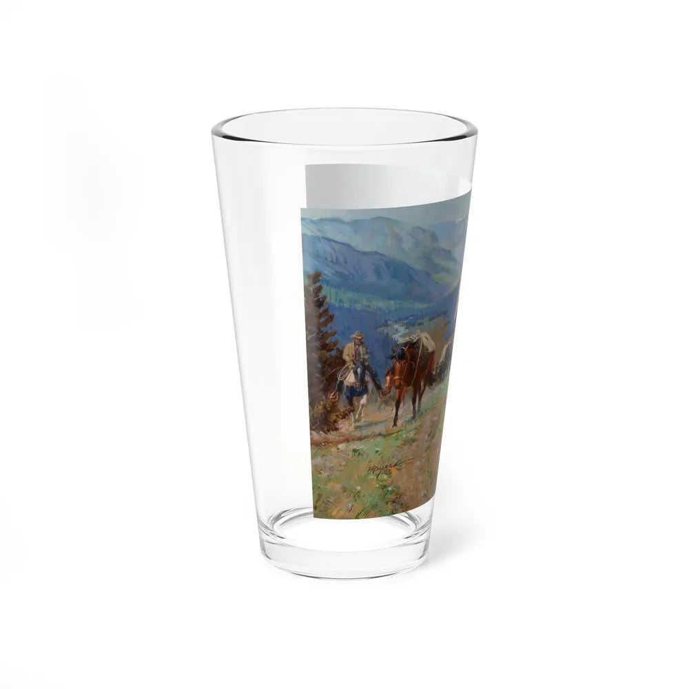 Above the Silver Tip Meadow (Magazine Illustration) Pint Glass 16oz-Go Mug Yourself