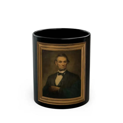 Abraham Lincoln, Life-size Portrait - Black Coffee Mug 11oz - Go Mug Yourself