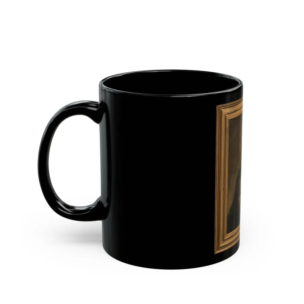 Abraham Lincoln, Life-size Portrait - Black Coffee Mug-Go Mug Yourself