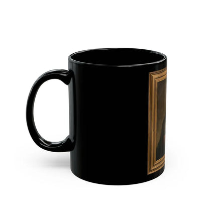 Abraham Lincoln, Life-size Portrait - Black Coffee Mug-Go Mug Yourself