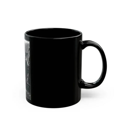 Abraham Lincoln On Battlefield At Antietam, Maryland, Cropped Version That Highlights Mclellan And Lincoln (U.S. Civil War) Black Coffee Mug - Go Mug Yourself