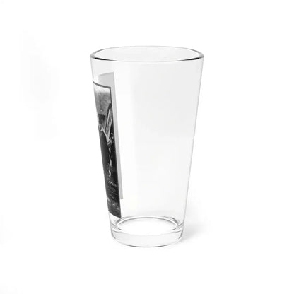 Abraham Lincoln On Battlefield At Antietam, Maryland, Cropped Version That Highlights Mclellan And Lincoln (U.S. Civil War) Pint Glass 16oz - Go Mug Yourself