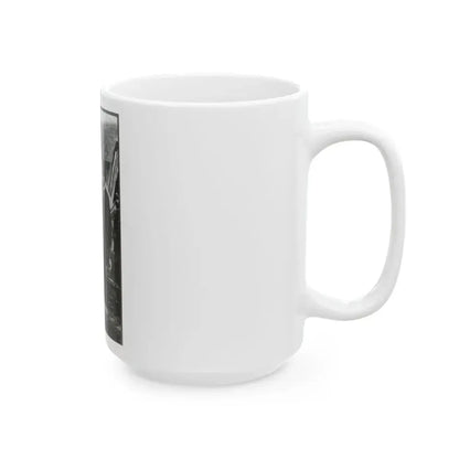 Abraham Lincoln On Battlefield At Antietam, Maryland, Cropped Version That Highlights Mclellan And Lincoln (U.S. Civil War) White Coffee Mug - Go Mug Yourself