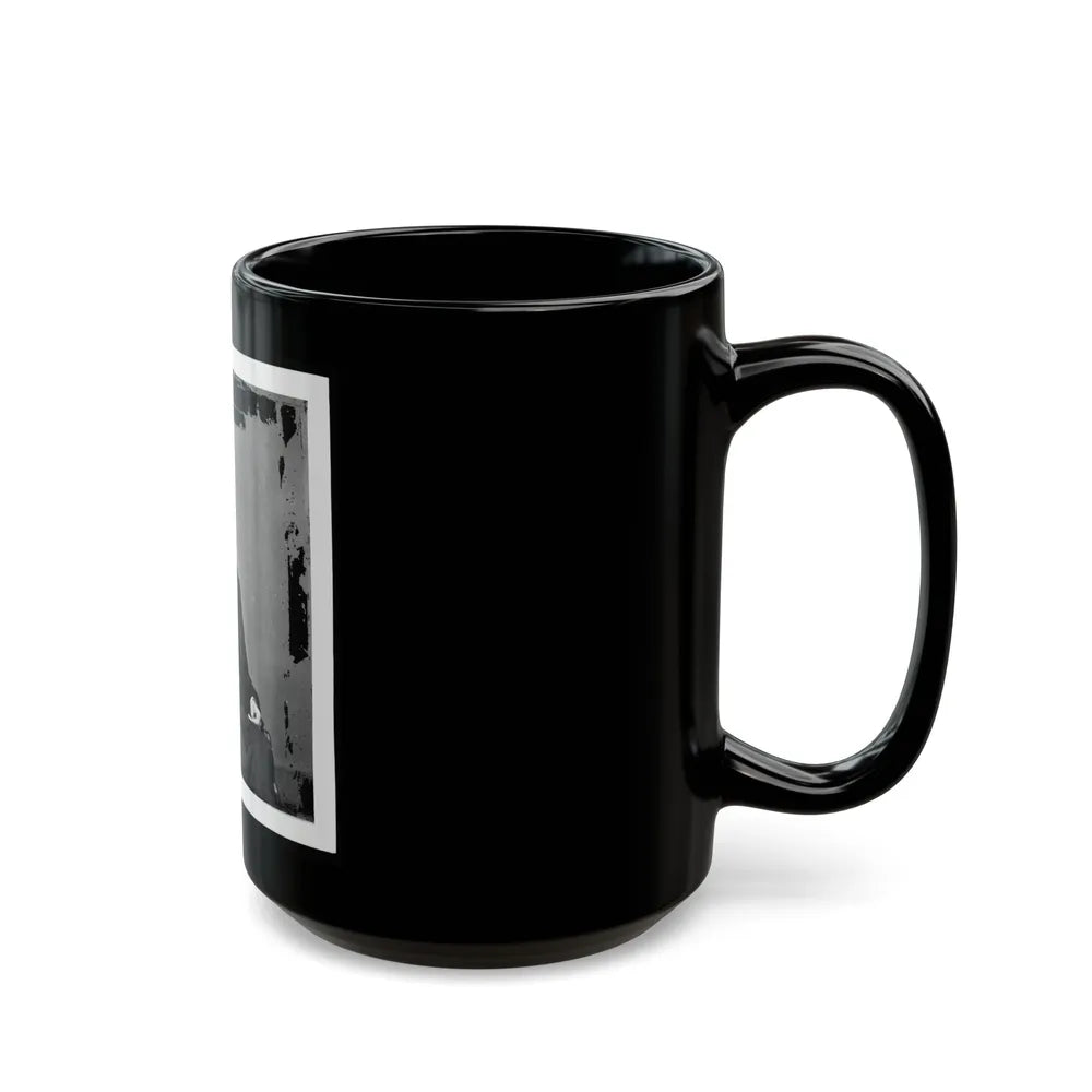 Abraham Lincoln, President Of The United States, Three-Quarter Length Portrait, Seated, Facing Right (U.S. Civil War) Black Coffee Mug-Go Mug Yourself