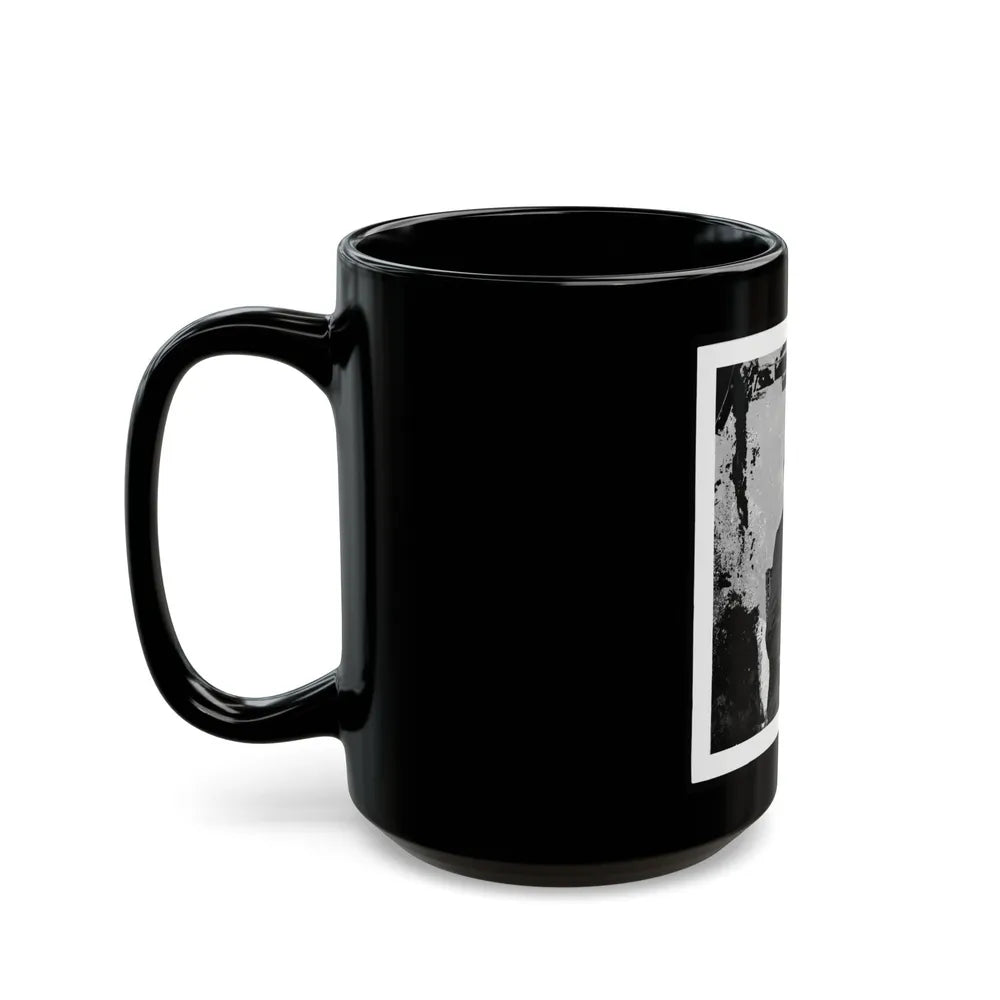 Abraham Lincoln, President Of The United States, Three-Quarter Length Portrait, Seated, Facing Right (U.S. Civil War) Black Coffee Mug-Go Mug Yourself