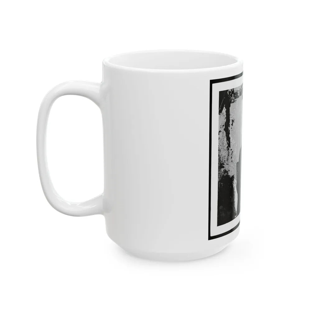 Abraham Lincoln, President Of The United States, Three-Quarter Length Portrait, Seated, Facing Right (U.S. Civil War) White Coffee Mug-Go Mug Yourself