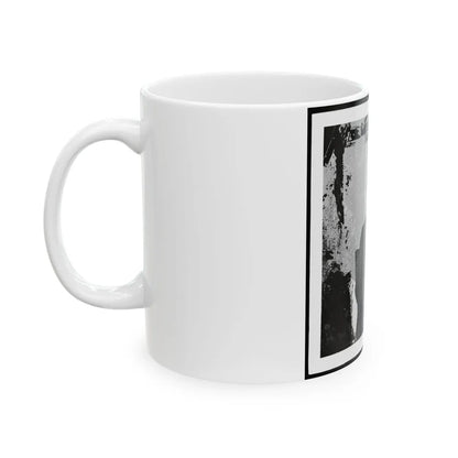 Abraham Lincoln, President Of The United States, Three-Quarter Length Portrait, Seated, Facing Right (U.S. Civil War) White Coffee Mug-Go Mug Yourself