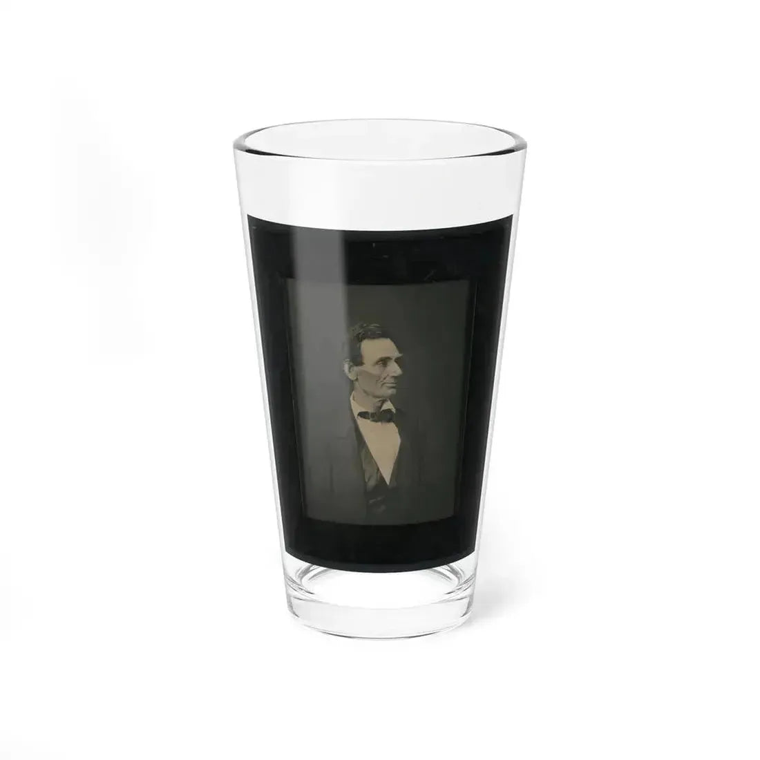 Abraham Lincoln, Presidential Candidate, Half-Length Portrait, Facing Right (U.S. Civil War) Pint Glass 16oz 16oz - Go Mug Yourself