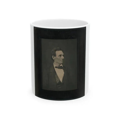 Abraham Lincoln, Presidential Candidate, Half-Length Portrait, Facing Right (U.S. Civil War) White Coffee Mug 11oz - Go Mug Yourself