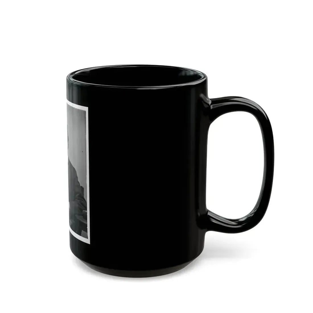 Abraham Lincoln, Three-Quarter Length Portrait, Seated And Holding His Spectacles And A Pencil (U.S. Civil War) Black Coffee Mug - Go Mug Yourself