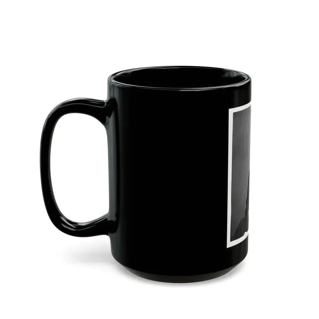 Abraham Lincoln, Three-Quarter Length Portrait, Seated And Holding His Spectacles And A Pencil (U.S. Civil War) Black Coffee Mug - Go Mug Yourself
