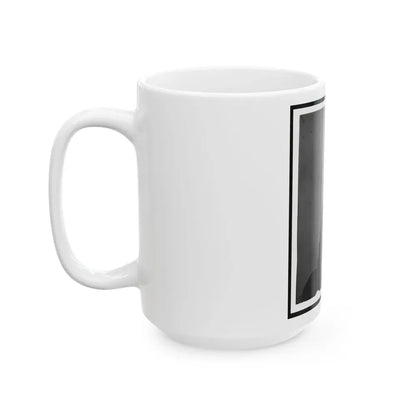 Abraham Lincoln, Three-Quarter Length Portrait, Seated And Holding His Spectacles And A Pencil (U.S. Civil War) White Coffee Mug - Go Mug Yourself