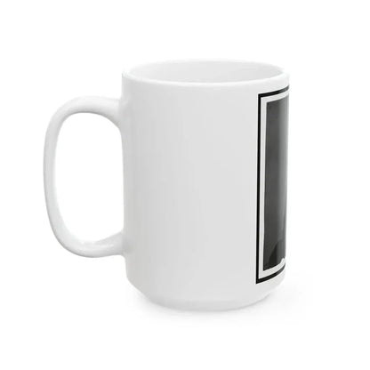 Abraham Lincoln, Three-Quarter Length Portrait, Seated And Holding His Spectacles And A Pencil (U.S. Civil War) White Coffee Mug - Go Mug Yourself
