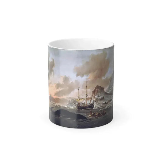 Abraham Storck (1644-1708) Dutch whalers near Spitsbergen - 1690 - Color Changing Mug 11oz 11oz - Go Mug Yourself