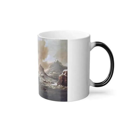 Abraham Storck (1644-1708) Dutch whalers near Spitsbergen - 1690 - Color Changing Mug 11oz - Go Mug Yourself