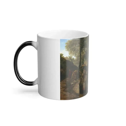 Abraham Teerlink (1776-1857) View of the park of the Villa Chigi in Ariccia - 1822 - Color Changing Mug 11oz - Go Mug Yourself