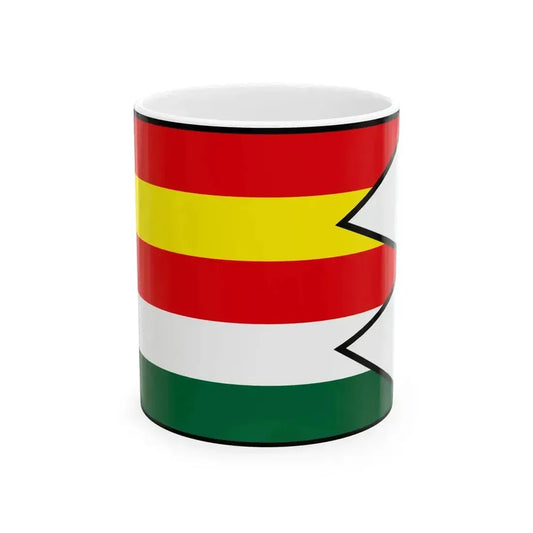 Abrahamovce Bardejov Flag (Slovakia) White Coffee Mug 11oz - Go Mug Yourself