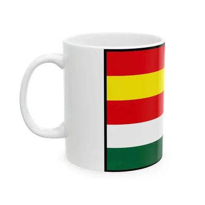 Abrahamovce Bardejov Flag (Slovakia) White Coffee Mug - Go Mug Yourself