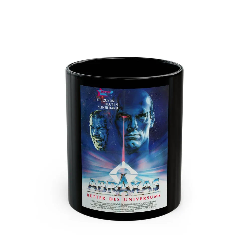 ABRAXAS 1990 Movie Poster - Black Coffee Mug-11oz-Go Mug Yourself