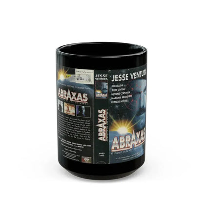 ABRAXAS GUARDIAN OF THE UNIVERSE (VHS COVER) - Black Coffee Mug 15oz - Go Mug Yourself