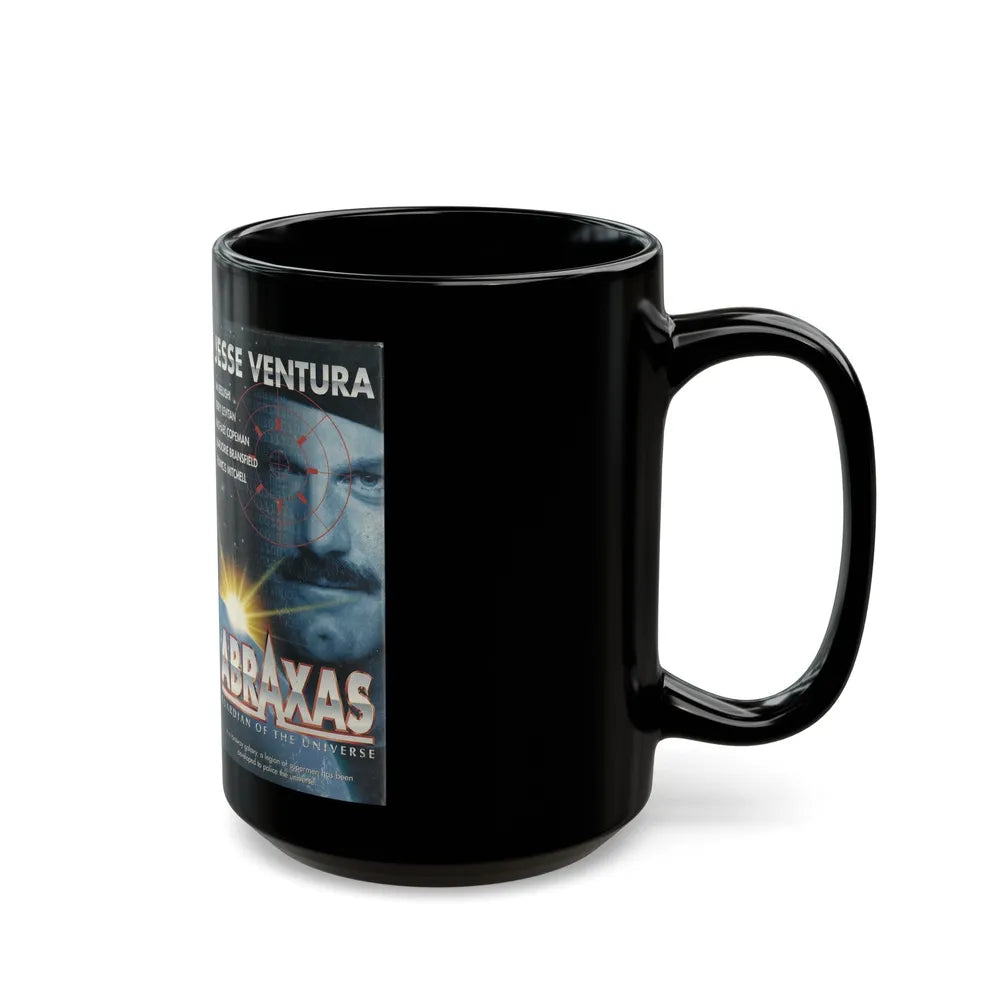 ABRAXAS GUARDIAN OF THE UNIVERSE (VHS COVER) - Black Coffee Mug-Go Mug Yourself