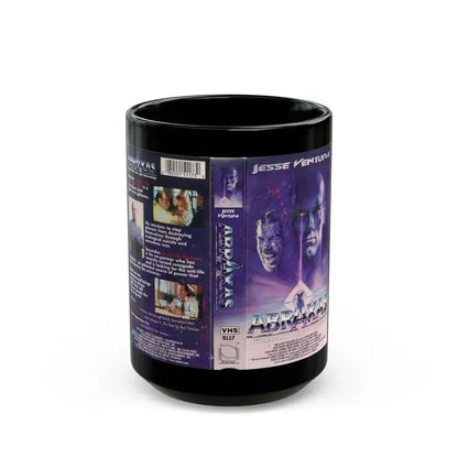 ABRAXAS JESSE VENTURA (VHS COVER) - Black Coffee Mug 15oz - Go Mug Yourself