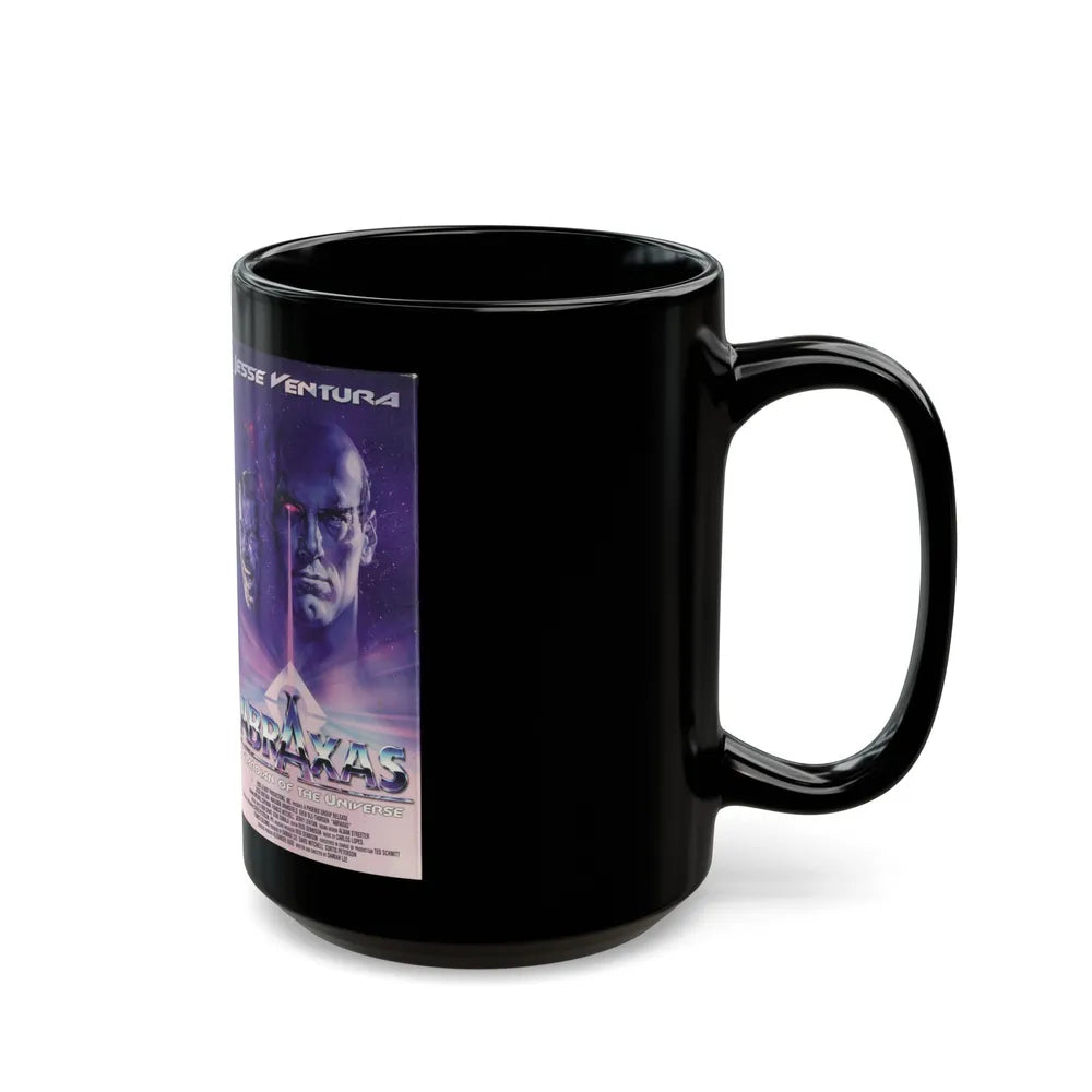 ABRAXAS JESSE VENTURA (VHS COVER) - Black Coffee Mug-Go Mug Yourself