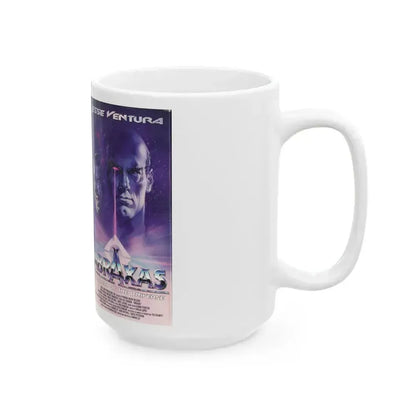ABRAXAS JESSE VENTURA (VHS COVER) - White Coffee Mug - Go Mug Yourself