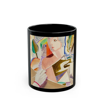 Abstract Painting - Black Coffee Mug-11oz-Go Mug Yourself