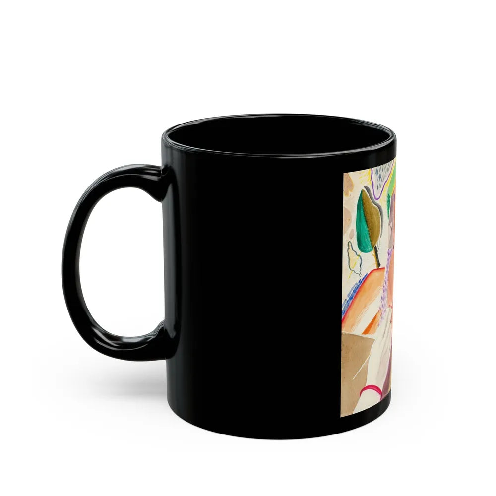 Abstract Painting - Black Coffee Mug-Go Mug Yourself