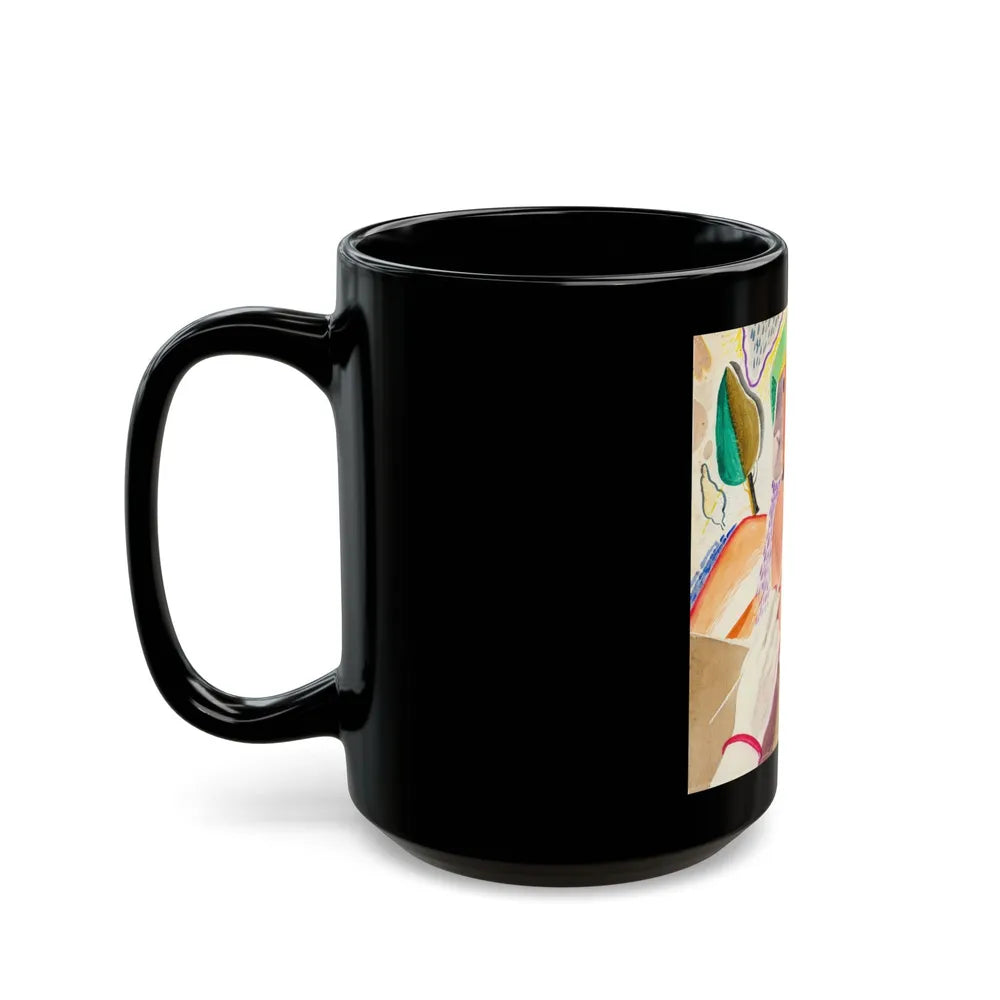 Abstract Painting - Black Coffee Mug-Go Mug Yourself