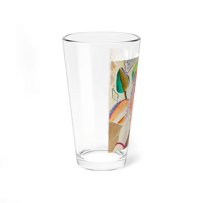 Abstract Painting (Magazine Illustration) Pint Glass 16oz-Go Mug Yourself