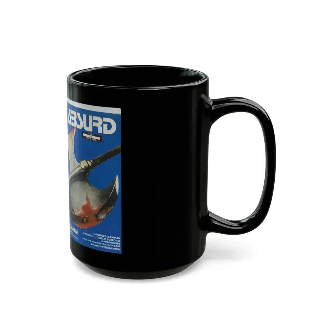 ABSURD MEDUSA HOME VIDEO (VHS COVER) - Black Coffee Mug - Go Mug Yourself