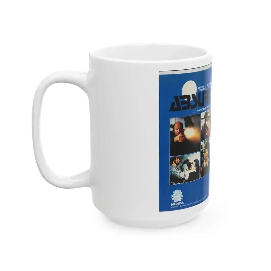 ABSURD MEDUSA HOME VIDEO (VHS COVER) - White Coffee Mug - Go Mug Yourself