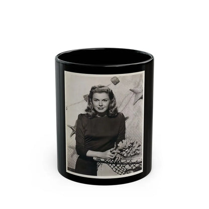 Doris Day #89 (Vintage Female Icon) Black Coffee Mug-11oz-Go Mug Yourself