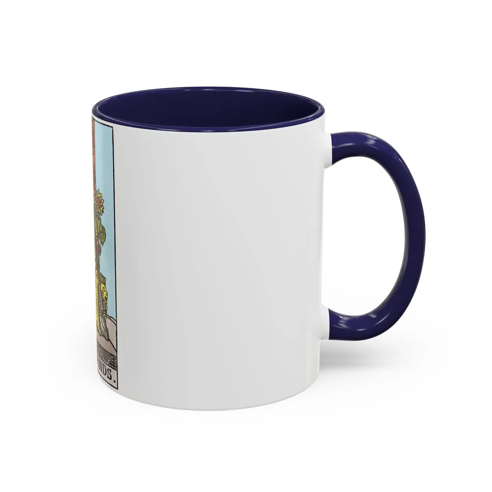 The Queen of Wands (Tarot Card) Accent Coffee Mug-Go Mug Yourself