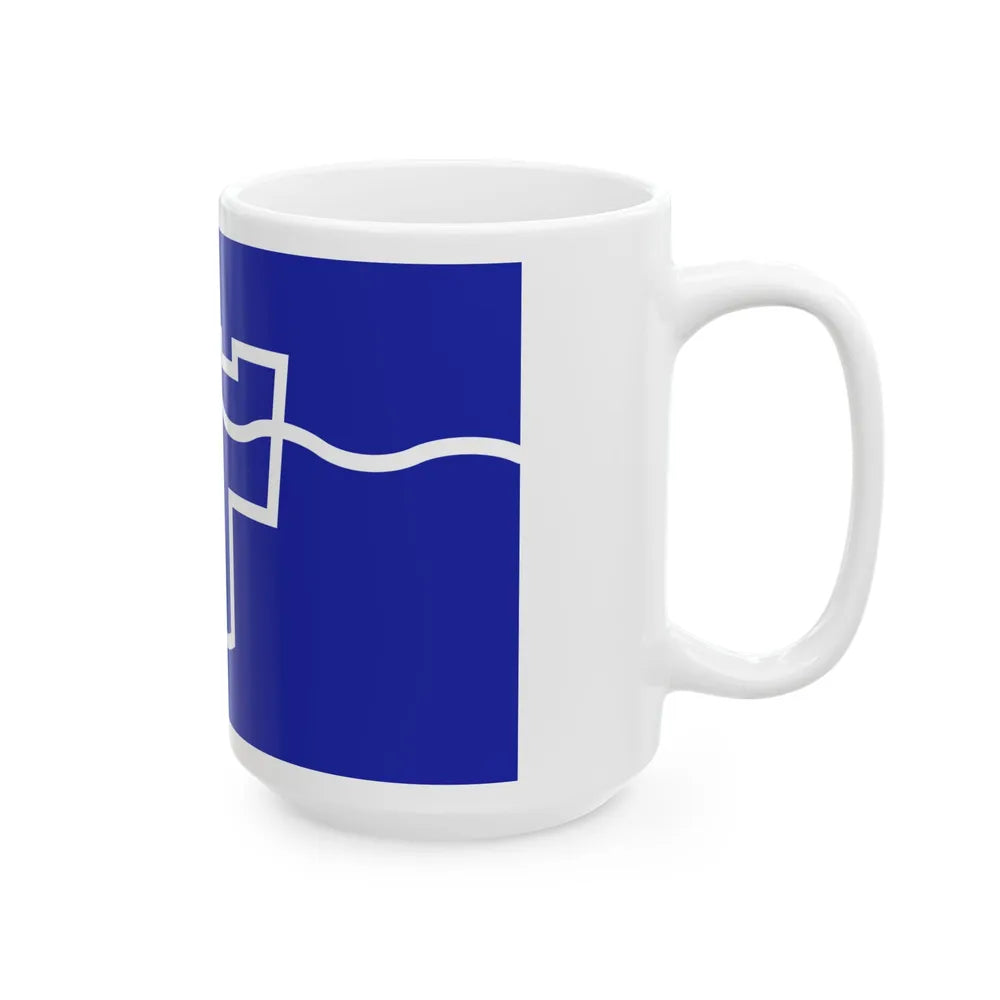 Flag of Tyne & Wear UK - White Coffee Mug-Go Mug Yourself