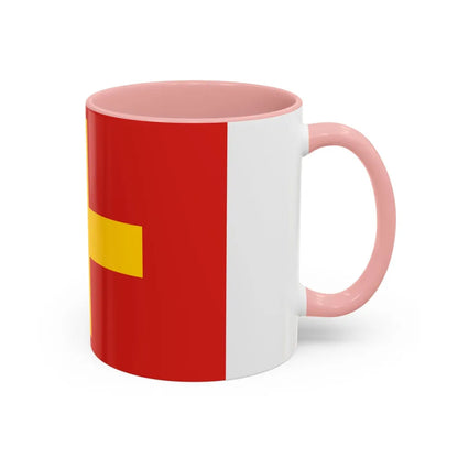 Flag of Ancona Italy - Accent Coffee Mug-Go Mug Yourself