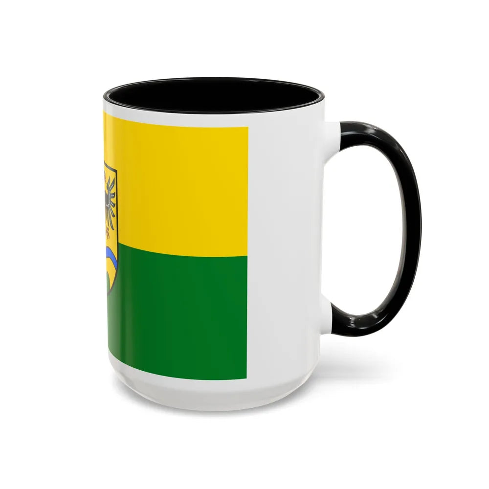 Flag of Deggendorf Germany - Accent Coffee Mug-Go Mug Yourself