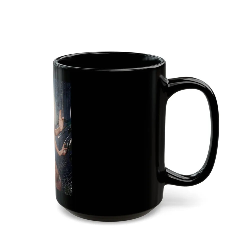 Julie Newmar #385 (Vintage Female Icon) Black Coffee Mug-Go Mug Yourself